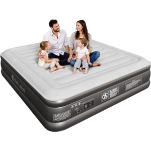 CHILLSUN 2026 Upgraded King Air Mattress with Built in Pump, 18" Raised Comfort Blow up Mattress, Luxury Air Bed Inflatable Mattress for Guests Home& Camping, Colchones Inflables 800lbs Max