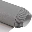 TORRAMI Soft Synthetic PU Fabric Material Faux Leather Sheets 1 Yards 54" x 36", 0.95mm Thick for Upholstery, DIY Crafts,Pebbled Pattern Nude Gray