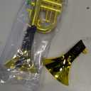 3 Pcs Kids Instruments Musical Toy Saxophone Trumpet Clarinet with 8 Color Coded Keys Educational Teaching Songs Gifts for Boys Girls Children Toddler Beginner Birthday Concert Party(Gold)