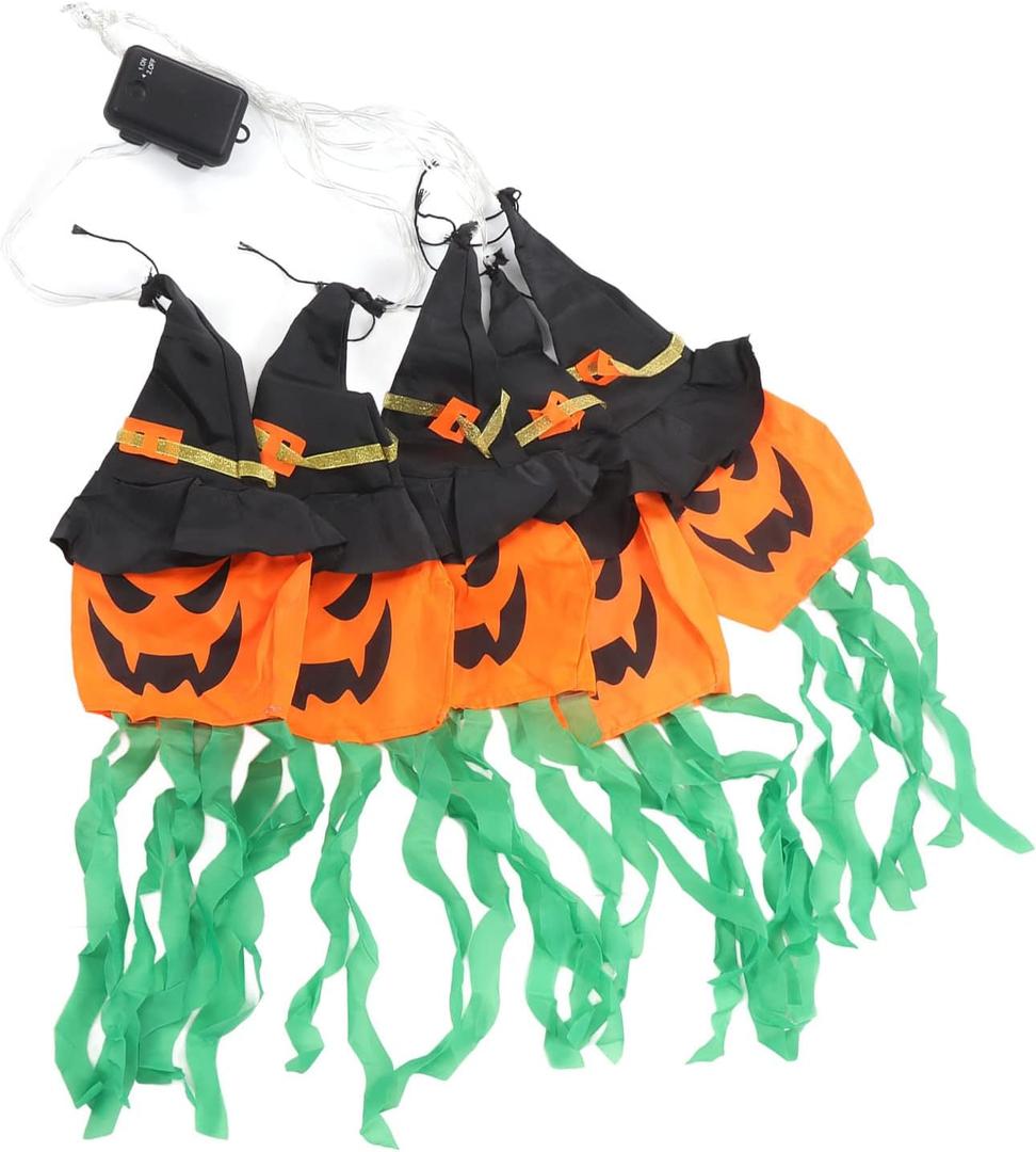 Halloween Decorations Classic Resin Pumpkin Statue Light Up Pumpkin Halloween Table Decor for Home Office Haunt House Party Decorations