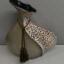 European Style Ceramic Flower Vase |15 Inch Pottery Big Boho Vase for Home Decor, Modern Decorative Vase for Dining Table,Not Suitable for Water, Suitable for Dry Flowers and Simulated Flowers