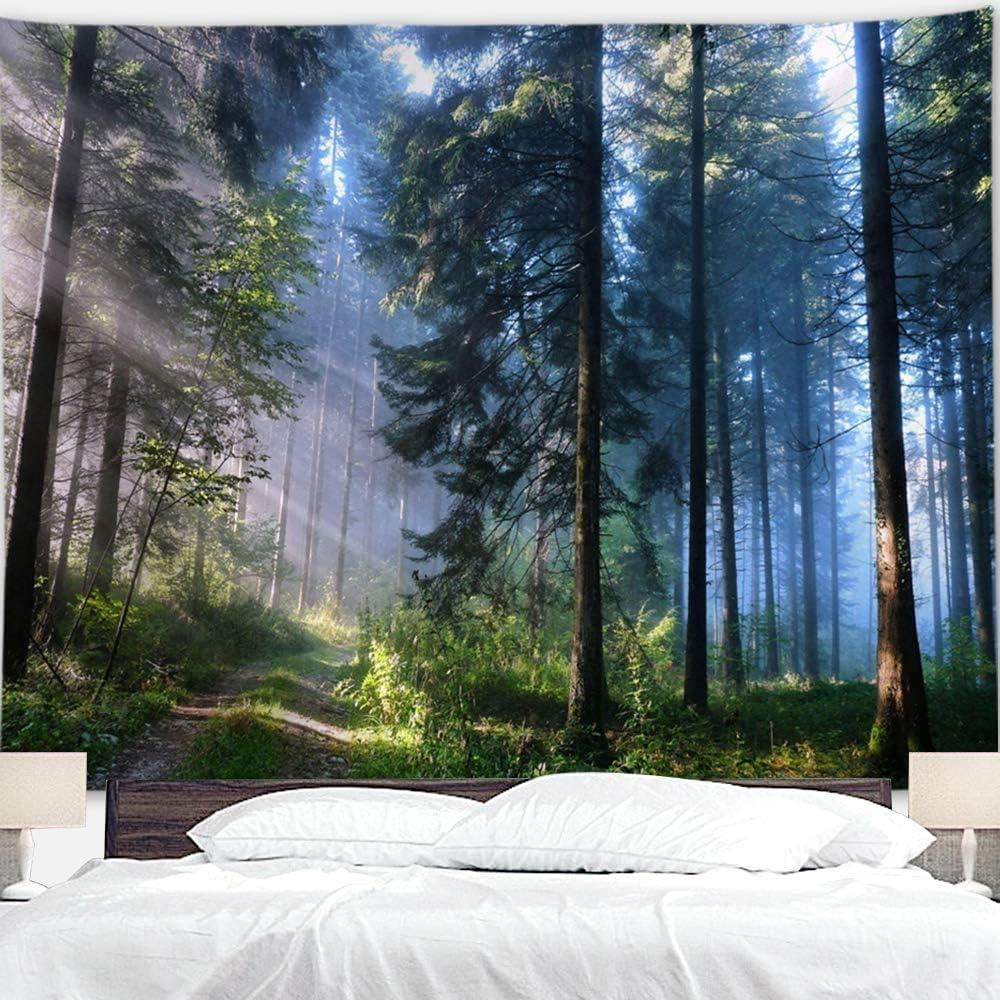 BJYHIYH Extra Large Aesthetic Tapestry Wall Hangings Nature Tapestries for Teen Girl Men Bedroom Living Room Décor(90"×70")