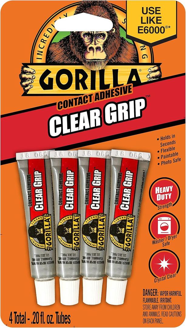 Gorilla Glue Gorilla Clear Grip Tubes 4/Pkg.20oz
