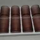 Vintage Hobnail Drinking Glasses Set of 8,Purple 12 oz & 15oz Highball Glass Cups, Kitchen Drinkware Glassware, Embossed Water Tumbler, for Beer,Cocktail, Whiskey, Juice and Various Mixed Drinks