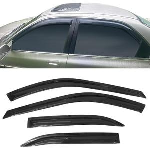 Fit 1994-1997 Honda Accord 4 Door Slim Style Acrylic Window Visor Guards