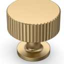 Amerdeco 10 Pack Champagne Bronze Cabinet Knobs Single Hole Cabinet Pulls 1 Inch Drawer Knobs and Pulls for Bathroom Cabinets ZH0071