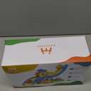 Marstone Toddler Toys 1 2 Year Old Boy Gifts: Dinosaur Slide with 4 Animal Cars Educational Baby Toys 12-18 Months, First 1st Birthday Gifts for Kids, Girls, Push Car Race Track for Toddlers 1-3