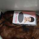 MOONSHOW Short Pixie Wigs for Black Women Auburn Brown Pixie Cut Wig with Bangs Auburn Short Curly Wigs for Black Women Natural Short Wigs