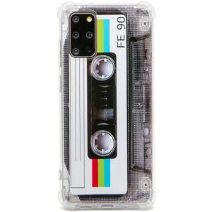 FAteam Case for Galaxy S20 Plus with Reinforced Corners TPU Soft Bumper Retro Cassette Tape Case Compatible with Samsung Galaxy S20+