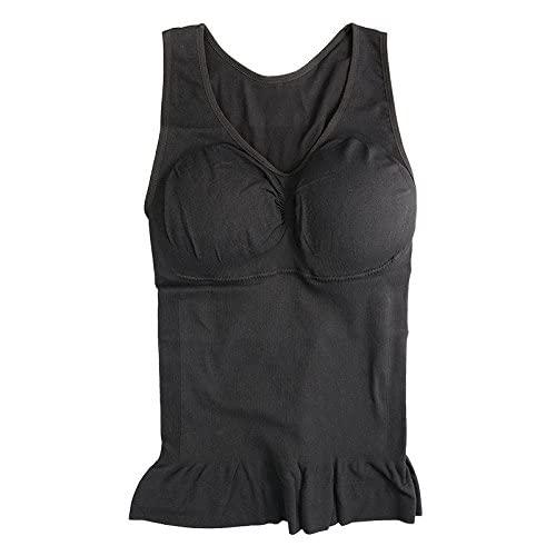 Women Slim Up Lift Bra Shaper Body Shaping Camisole Corset Waist Slimming Shapers Super Thin Seamless Tank : Black, XXL, One Size