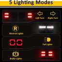 Wireless Trailer Lights Magnetic, Rechargeable Magnetic LED Tow Light with 2 Mounting Options, 110° Adjustable Wireless Towing Tail Light Kit for Car, Truck, Boat, RV, Vehicle, Caravan, Camper