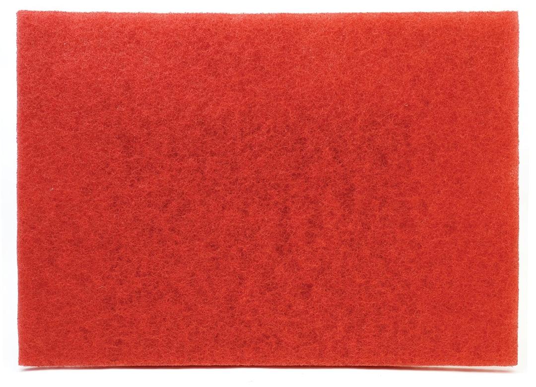 3M Red Buffer Pad 5100, 12 in x 18 in, 20/Case