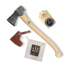 Gransfors Bruk Small Forest Axe (420) with Ceramic Grinding Sharpening Stone (4034) - Bundle (2 Items)