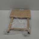 Folding TV Tray Table, Indoor Single Tables for Small Space, Stable Solid Wood Construction Space Saving, 19"" L x W 15"" W x 26"" H (Natural), RT408