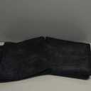 ANRODUO Pack of 2 Decorative Textured Throw Pillow Covers Soft Black Euro Square Accent Solid Chenille Cushion Cover Cozy Farmhouse Pillow Case for Couch Sofa Bedroom Living Room Home Decor 24x24 Inch