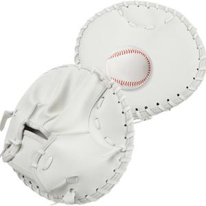 Pancake Baseball and Softball Training Glove - Flat & Soft Premium PVC Fielding Gear for Right-Hand Throw, Great Choice for Teens