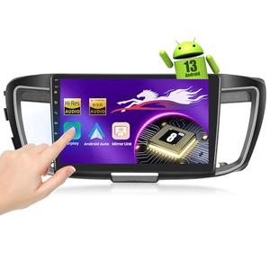 Qualcomm 8-Core CarPlay Radio for Honda Accord 9th 2.0L (2013-2015), [4GB+64GB] 10.1” Touchscreen Car Stereo Android 13.0 with Hi-Res Audio/SWC/GPS/Bluetooth Hands-Free