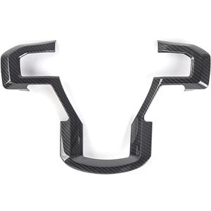 Keptrim for F-150 ABS Carbon Fiber Steering Wheel Cover Trim for 2015 2016 2017 2018 2019 2020 Ford F150, for 2017-2022 F250 F350, for 2018-2021 Ford Expedition