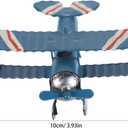 Toyvian Vintage Airplane Decor Metal Aircraft Model Retro Desktop Ornament for Home Office Tabletop Display 3.93X3.54X1.96 Inches