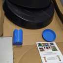 18 Inch (16.3 Inch Base) Case of 2 Plant Saucer - Black Polypropylene,Heavy Duty Indoor/Outdoor Tray and Drip Pan,Collects Flower Pot Excess Water Made in USA