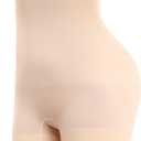 Womens Seamless Shaping Boyshorts Panties Tummy Control Underwear Slimming Shapewear Slip Shorts (XX-Large, #A3 Beige(medium Tummy Control))