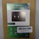 Monarch Abode Toggle Light Switch Cover Plate  3-Gang Matte Black Outlet Covers, Architectural Decorative Outlet Cover Wall Plates, Light Switch Plate Covers for Electrical Outlets, Pack of 1