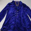 Women Sexy Two Piece Outfits Clubwear Velvet Long Sleeve Blazer Jacket Bodycon Shorts Set Night Party Club (XX-Large, Royal Blue)