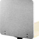VIVO Clamp-on/Screw-on 24 x 24 inch Privacy Panel, Sound Absorbing Cubicle Desk Divider, Acoustic Partition, Gray, PP-1-V024G