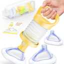 Life-Saving Choking Rescue Device,FSA Eligible Anti Choking Device, Portable Airway Suction for Adults, Kids, Seniors, Infants, Home Car Travel Emergency (5 Piece Set, Yellow)