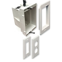 iMBAPrice IMBA-DVFR1W-1 1-Gang Recessed Outlet/Electrical Box for Wall Mount TV, Antenna, Phone & Cable TV, Fits GFCI and Standard Outlets, Old or New Construction, 1-Pack