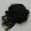 1920s Finger Wave Wig Women Black 30s Vintage Flapper Wig Lady Rockabilly Short Curly Wig Halloween Party Cosplay Costume Synthetic Hair + Cap