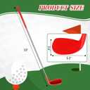 Realspring Golf Game Club Set Plastic Golf Chipping Clubs with Oversize Heads for Home Backyard Bucket Game Outdoor Indoor Training Practice Gift for Adults