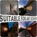 ISUNMEA 6.7 Inch Solar Lighted House Numbers for Outside, Light Up Waterproof LED Address Signs for Houses, Backlit Illuminated Exterior Modern House Numbers Light (8-Black, 6.75IN)