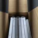 No Pawblems Retractable Safty Gate, Metal Adjustable Dog Gate for Doorways, Stairs & Hallways, Expands to 45" Wide, Auto Retract Design, No Bottom Bar, White