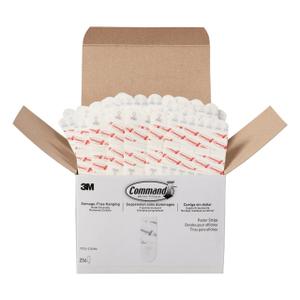 Command Poster Strips, 256 Strips Damage-Free Poster Hangers, No Tools Requried, Great for Home, Room, Wall, Office, and Dorm Decor, White Adhesive (Small)