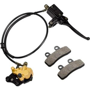 HIAORS Front Disc Brake Master Cylinder Caliper Assembly with Pads Compatible with 50cc 70cc 90cc 110cc 125cc SSR TaoTao Coolster Apollo RFZ Atomik Pit Dirt Bikes ATV Quad 4 Wheeler Parts