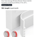 Vellure® Door Draft Stopper for Bottom of Door Premium Door Sweep for Bottom of Door/Weather Stripping Door Seal (White)