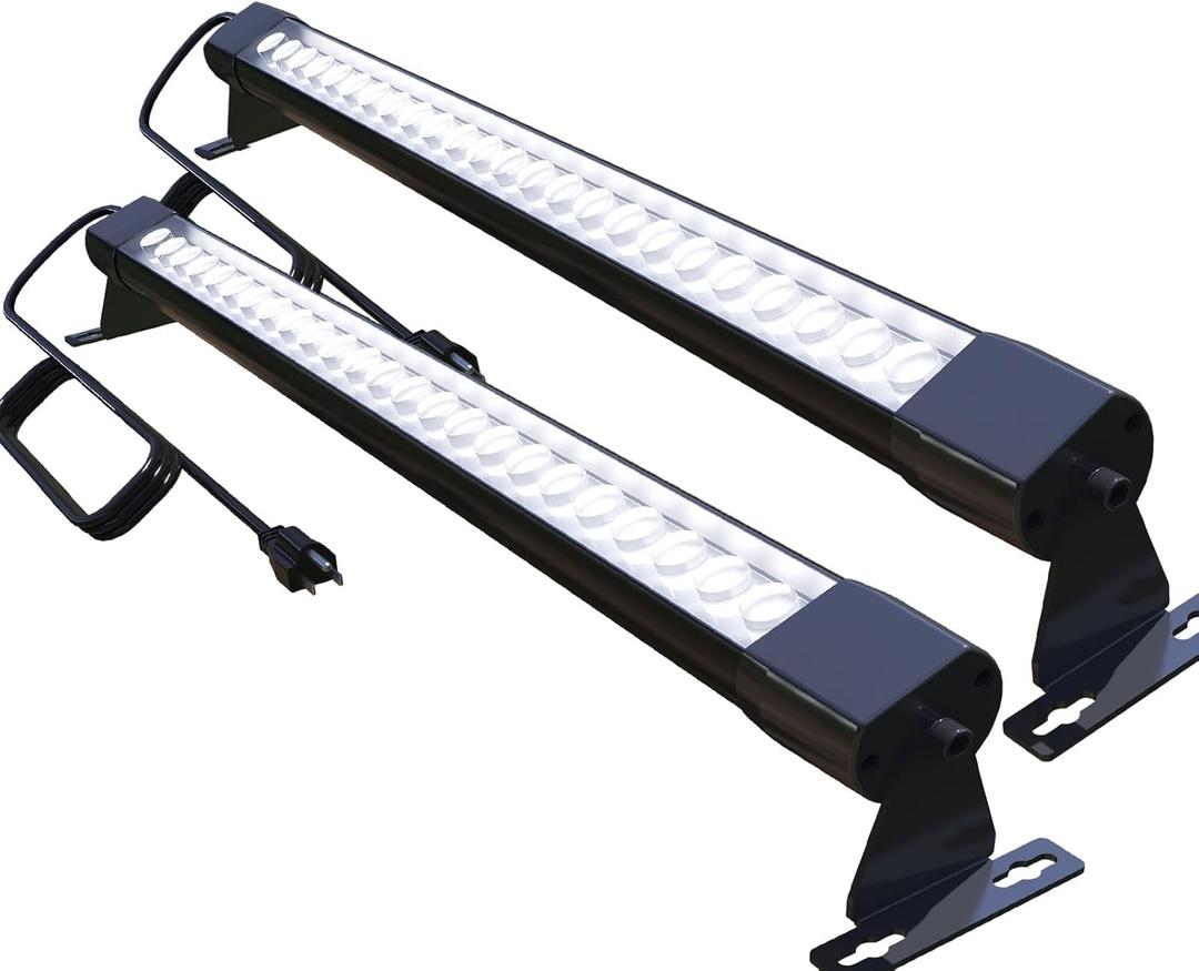 72W LED Wall Washer Light Bar, 4FT 5000K Daylight Cool White Wall Washer Lights, 3850lm IP67 Waterproof Outdoor Led Light Bar for Building Landscape Garden Commercial, Plug in, 2 Pack
