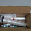 Duck Brand Winter Window Insulation Kit  Window Seal Rolled Shrink Film Covers Up to 15 3 x 5 Windows  Window Tape Included  Easy Indoor Installation - Clear - 15-Pack (288069)