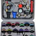 WNZ Coolant Pressure Tester Kit, 28PC Radiator Pressure Tester Kit, Radiator Cooling System Pressure Tester Kit with Vacuum Pump Vacuum Purge & Refill Tool