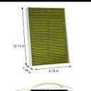CARORY Cabin Air Filter w/Activated Carbon for Audi Q5 (2018-2025), A4 (2017-2023), RS5 (2018-2025), A5 (2018-2023), A6 (2023), Q7 (2017-2025), S4 (2018-2025), Porsche Cayenne, OE# 4M0-819-439, CF211