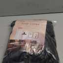 YISUN Bar Stool Covers, Stretch Waterproof PU Bar Stool Slipcover Removable Washable Bar Stool Chair Covers, High Chair Cover with Elastic Bands (2 Pack, Black)