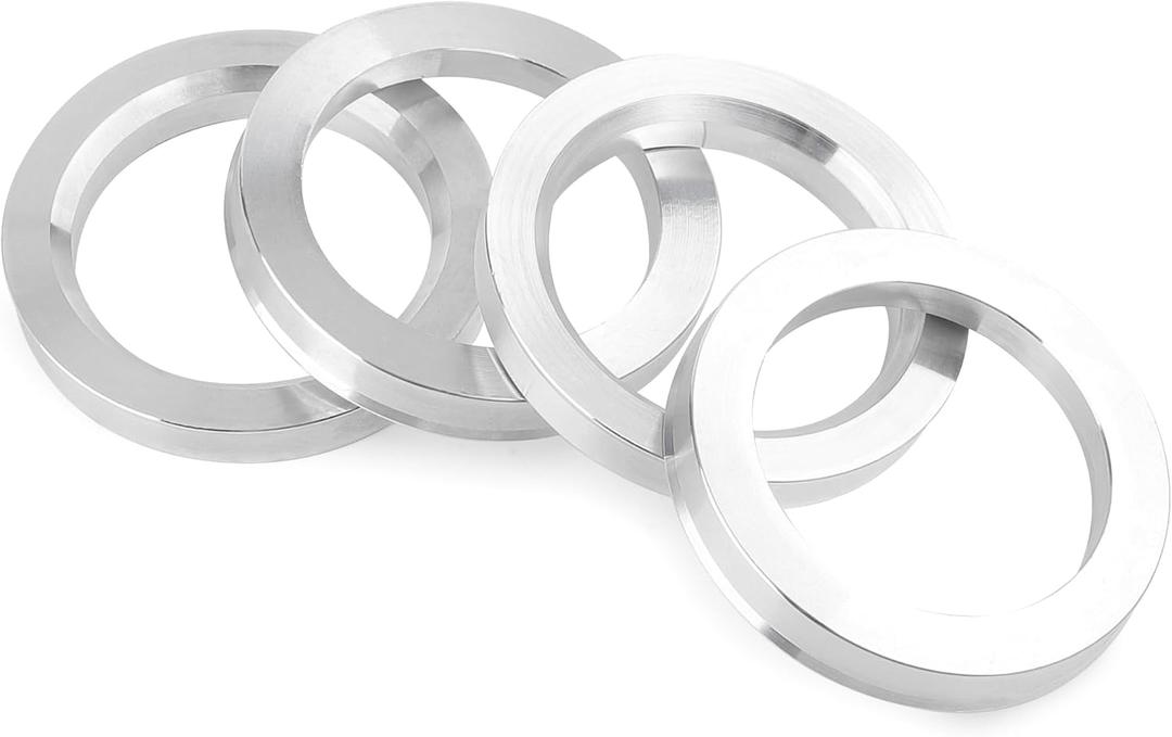 BRONEVO 56.1 to 73.1 Hub Centric Rings,ID=56.1mm OD=73.1mm,Aluminium Alloy Wheel Center Rings Hubrings Pack of 4