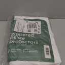 Set of 4 Pillow Protectors with Zipper Standard Size - 100% Resistant to Stains, Dust & Dirt - Washable Covers for Increased Pillow Lifespan