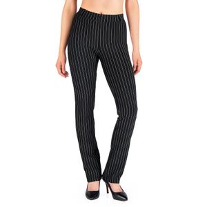 Yogipace Women's Straight Leg Yoga Dress Pants,Back Pockets,29",Pinstr.,XL