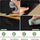 Shelf Liners 24 inch x 20 ft Shelf Liners for Kitchen cabinets nonstick Shelf Lining Drawer Mats EVA Protector for Cupboard (Black,24 inch x 20 ft)
