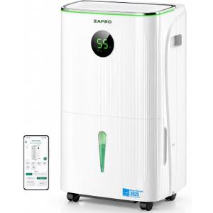 7500 Sq.Ft Dehumidifier for Basement, Max 150 Pints/Day, Energy Star 2.11 Gal Large Water Tank with Drain Hose, WiFi Enabled, 6 Modes, Auto Humi, Smart Dehumidifier for Home Bedroom Bathroom, White