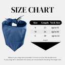 Premium Solid Navy Dog Bandana, Luxury Soft Cotton Adjustable Triangle Scarf for Medium Dogs, Comfortable, Stylish, and Customizable for All Seasons, Dog Accessories