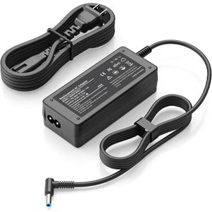 45W Laptop Charger Compatible with HP Pavilion x360 13 15 11, Zbook G5 15 15u G3 14u G4, Notebook 15, Stream 11 14 13 AC Smart Blue Tip Power Supply Adapter Cord