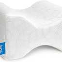 Luna Orthopedic Knee Pillow | Memory Foam - Side Sleeper Pillow for Hip Pain & Lower Back Pain Relief | Post Surgery Pillow, Sciatica Pain Relief Pillow for Adults | Knee Surgery Gifts (Standard)